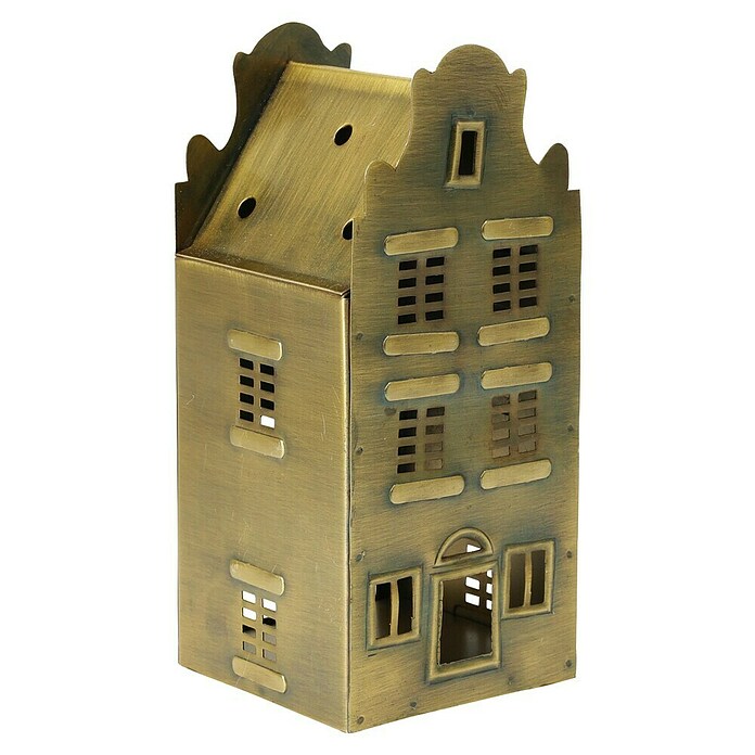 Decoratief huis voor kerstdeco (Brons, Hoogte: 17 cm) | BAUHAUS