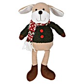 Decoratief figuur Hond (Rood / Beige, Polyester, 1 st., Lengte: 33 cm) | BAUHAUS