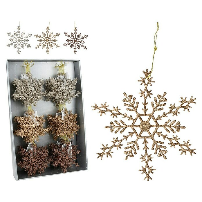 Decoratieve hanger Sneeuwvlok (Diameter: 15 cm, 1 st.) | BAUHAUS