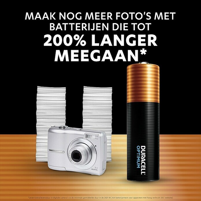 Duracell Alkaline batterij Optimum AA (Mignon AA, Alkaline, 1,5 V) | BAUHAUS