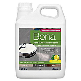 Bona Reinigungsmittel Hartbodenreiniger für Wischroboter (Zitronen&Minze-Duft, 2,5 l, Kanister)