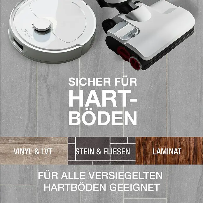 Bona Reinigungsmittel Hartbodenreiniger für Wischroboter - Zitronen&Minze-Duft, 1,1 l, Kanister - Staubsauger und Aufsatz auf Hartböden. Sicher für Hartböden, geeignet für versiegelte Hartböden wie Vinyl, Stein, Laminat.