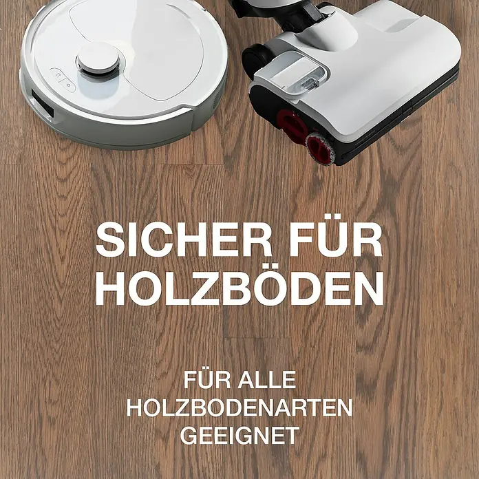 Bona Reinigungsmittel Holzbodenreiniger für Wischroboter - 1,1 l, Kanister - Staubsauger und Roboter auf Holzboden. Sicher für alle Holzböden geeignet.