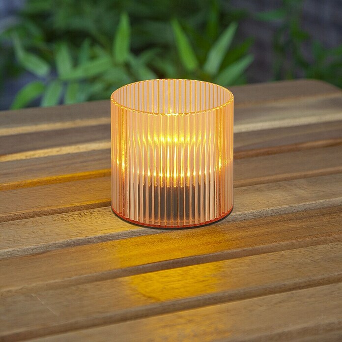 BAUHAUS Solar-Dekoleuchte Teelicht (0,6 W, Mango, IP44) | BAUHAUS