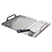 Boretti Grillplaat 2-in-1 met Spatel (RVS) | BAUHAUS