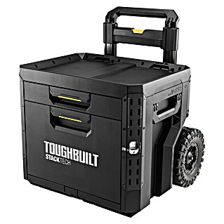 ToughBuilt StackTech Profi-Box met wielen (b x d x h: 52 x 58,5 x 67 cm, Kunststof, Aantal schuifladen: 2 st.)