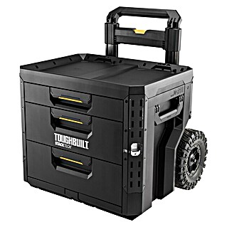 ToughBuilt StackTech Profi-Box met wielen (b x d x h: 52 x 58,5 x 67 cm, Kunststof, Aantal schuifladen: 3 st.)