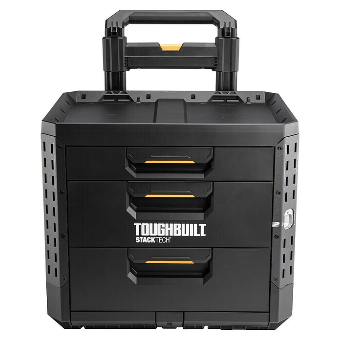 ToughBuilt StackTech Profi-Box met wielen (b x d x h: 52 x 58,5 x 67 cm, Kunststof, Aantal schuifladen: 3 st.) | BAUHAUS