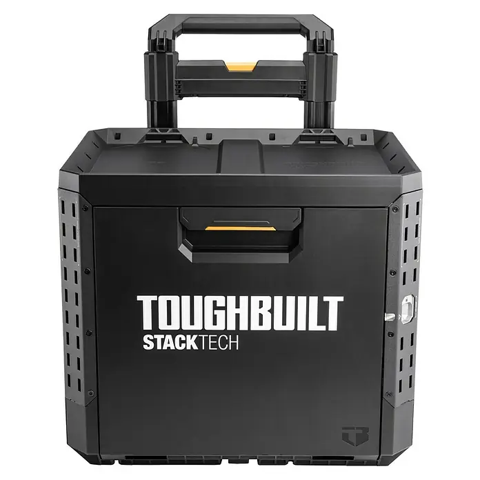 ToughBuilt StackTech Caja profesional con ruedas - An x Pr x Al: 52 x 58,5 x 67 cm, Plástico, Número de cajones: 1 ud. - La caja de herramientas Toughbuilt StackTech proporciona un almacenamiento robusto y un transporte fácil para profesionales y aficionados.