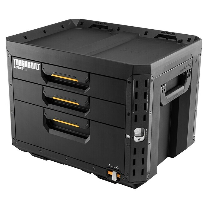 ToughBuilt StackTech Gereedschapskist (b x d x h: 56 x 43 x 42 cm, Kunststof, Aantal schuifladen: 3 st.) | BAUHAUS