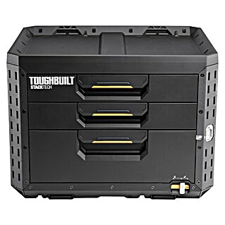 ToughBuilt StackTech Caja para herramientas XL (An x Pr x Al: 56 x 43 x 42 cm, Plástico, Número de cajones: 3 ud.)