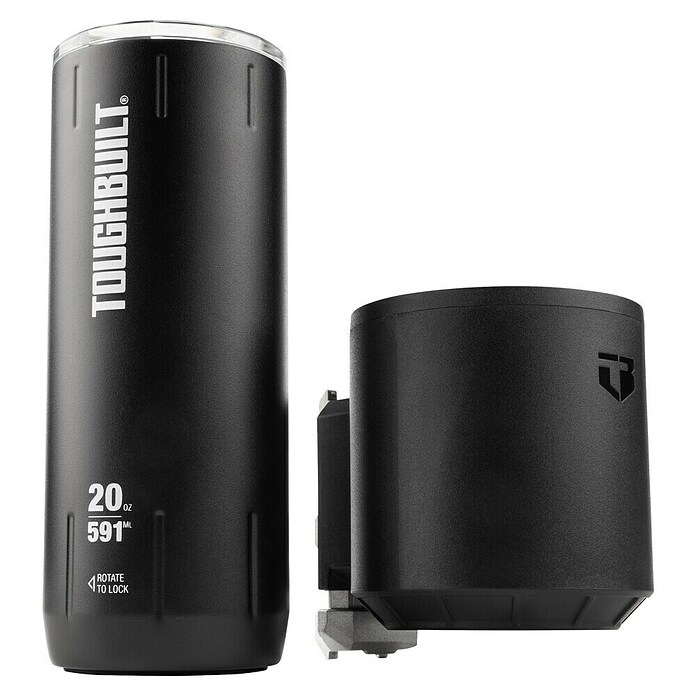 ToughBuilt StackTech Glashouder + Bekerhouder (591 ml, Roestvrij staal) | BAUHAUS