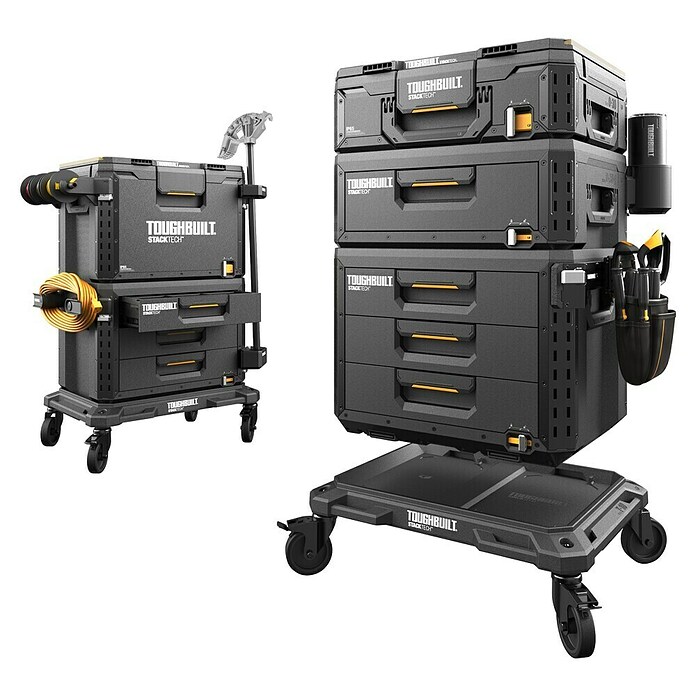 ToughBuilt StackTech Base con ruedas TB-B1-T-10-BEA (L x An x Al: 48,8 x 63,4 x 10,5 cm, Capacidad de carga: 113 kg) | BAUHAUS