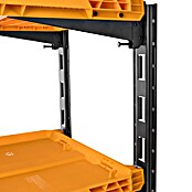 ToughBuilt StackTech Systemregal mit 2 Böden (L x B x H: 53 x 42 x 52 cm, Kunststoff, Traglast pro Boden: 22,5 kg) | BAUHAUS