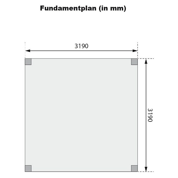 Karibu Grillpavillon (B x T: 320 x 320 cm, Farbe Gestell: Naturbraun, Holz) | BAUHAUS