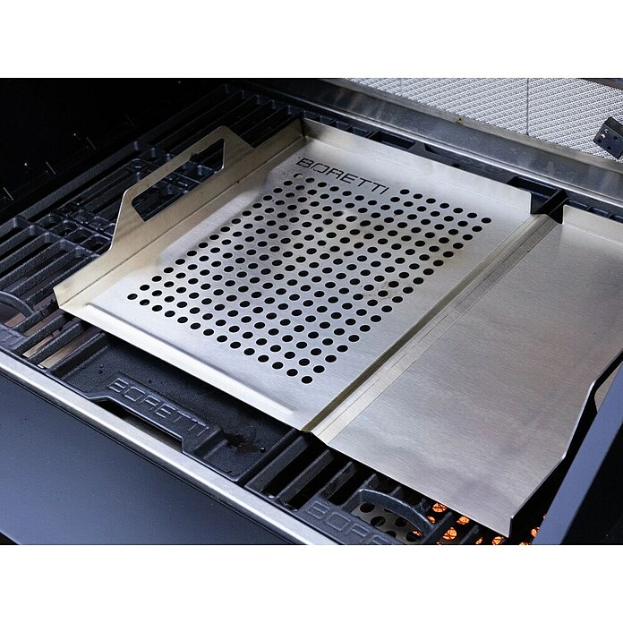 Boretti Grillplaat 2-in-1 met Spatel (RVS) | BAUHAUS
