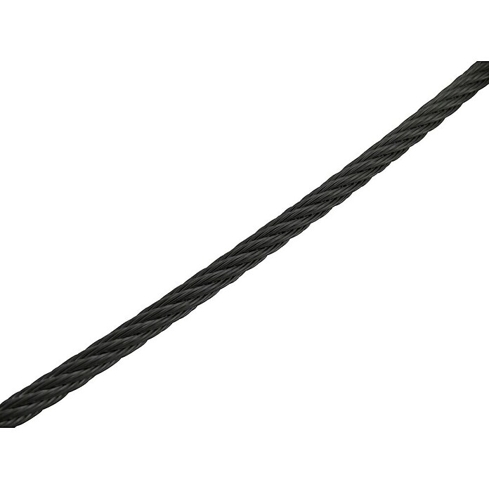 Marinetech Drahtseil (Ø x L: 2 mm x 25 m, Edelstahl, Schwarz) | BAUHAUS