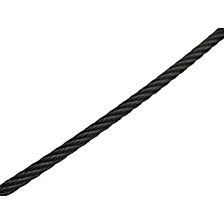 Marinetech Drahtseil (Ø x L: 2 mm x 25 m, Edelstahl, Schwarz)