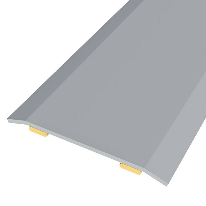 Baglinox Perfil de transición plano Acero inoxidable (83 cm x 35 mm, Pegado)