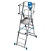 Krause Sprossen-Gelenk-Teleskopleiter Skymatic 3-5 Sprossen 