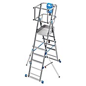 Krause Sprossen-Gelenk-Teleskopleiter Skymatic 5-9 Sprossen (Arbeitshöhe: 4,35 m, Anzahl Tritte: 9 Stk., Aluminium) | BAUHAUS