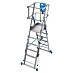 Krause Sprossen-Gelenk-Teleskopleiter Skymatic 5-9 Sprossen 