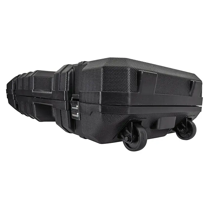 Vito Martillo demoledor VIMDH1700 - 1.700 W, 60 J, Alojamiento SDS-Hex - Una maleta rígida negra con ruedas, robusta y duradera, ideal para transportar objetos delicados.