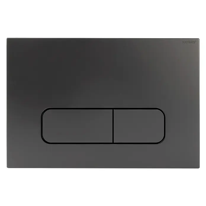 Betätigungsplatte Mocha Typ 2 - Gun Metal, 2-Mengen-Spülung - Raybro Betätigungsplatte für Unterputzspülkästen in modernem Anthrazit-Design. Elegante und funktionale Lösung für das moderne Badezimmer.