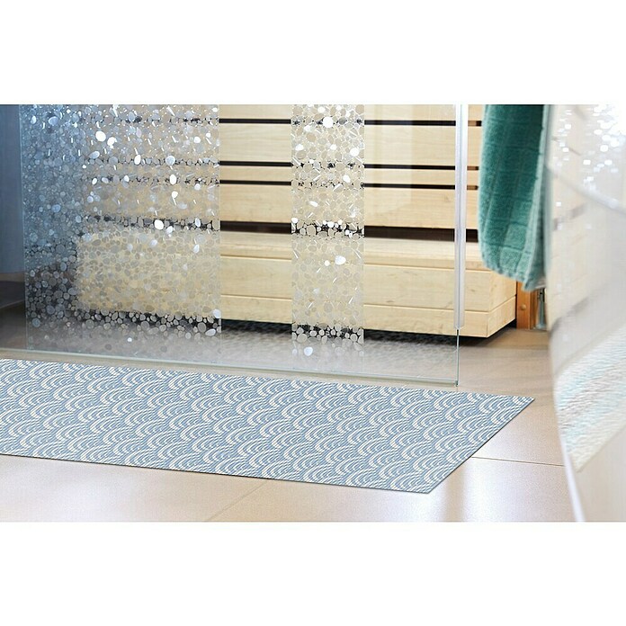 Bodenschutzmatte Porcelain (B x L: 65 cm x 2 m, PVC, Blau) | BAUHAUS