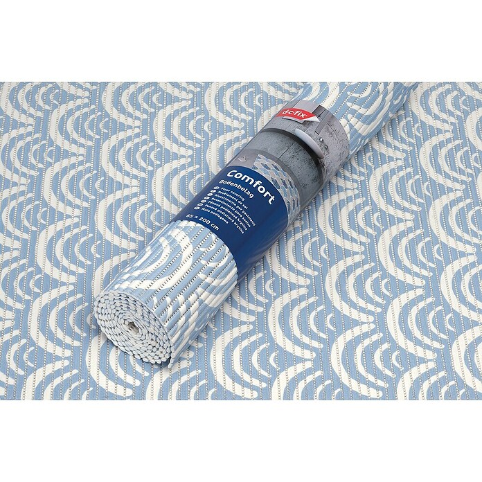 Bodenschutzmatte Porcelain (B x L: 65 cm x 2 m, PVC, Blau) | BAUHAUS