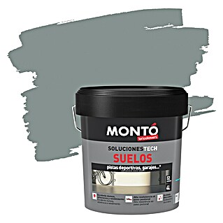 Montó Pintura para suelos Expresa (Gris, 4 l, Mate sedoso)