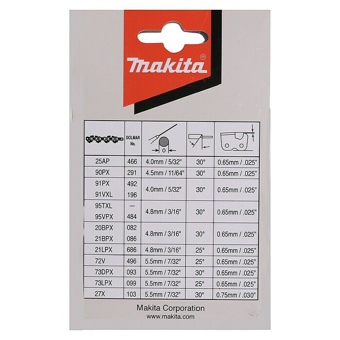 Makita Zaagketting 191H03-4 (Passend bij: DUC407) | BAUHAUS