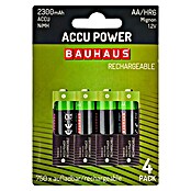 BAUHAUS Oplaadbare batterijen HR6 (Mignon AA, 2.300 mAh, 4 st.) | BAUHAUS