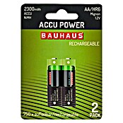 BAUHAUS Pilas recargables HR6 AA (Mignon AA, 2.300 mAh, 2 ud.) | BAUHAUS
