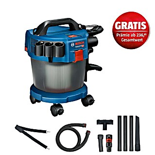 Bosch Professional AMPShare 18V Akku-Nass-Trockensauger GAS 18V-10 L Kit (18 V, Ohne Akku, Behältervolumen: 10 l)