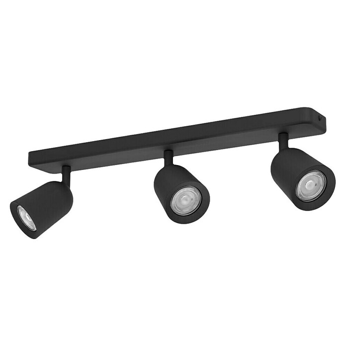 Eglo Led-plafondspot Camaldoli 3-voudig (l x b x h: 52 x 4,5 x 11,5 cm, Zwart) | BAUHAUS