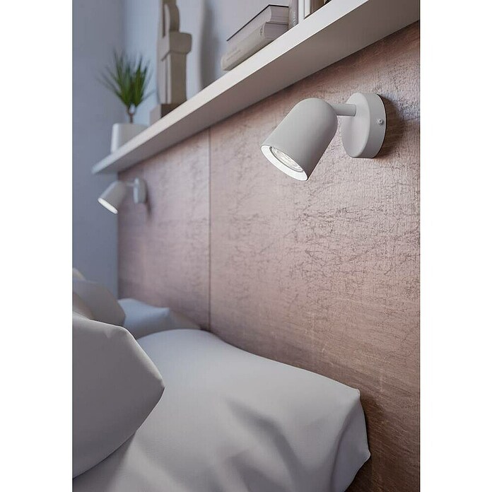 Eglo Led-wandspot Camaldoli enkel (Wit, Diameter: 8,5 cm) | BAUHAUS