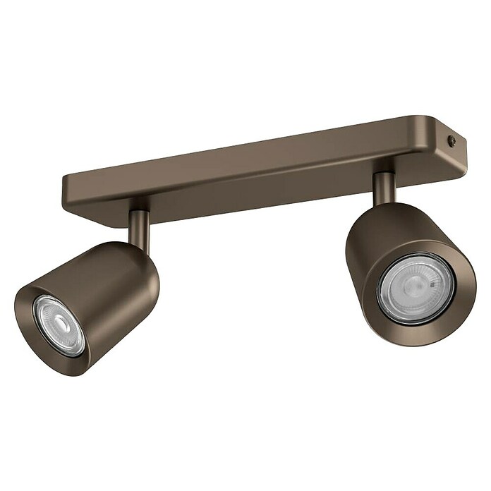 Eglo Led-plafondspot Camaldoli 2-voudig (l x b x h: 30 x 4,5 x 11,5 cm, Donker Brons) | BAUHAUS