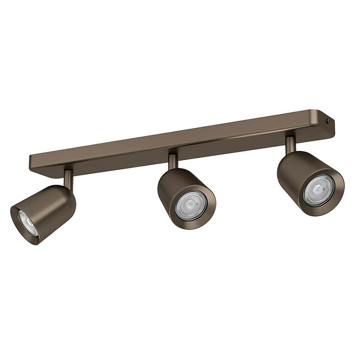 Eglo Led-plafondspot Camaldoli 3-voudig (l x b x h: 52 x 4,5 x 11,5 cm, Donker Brons) | BAUHAUS