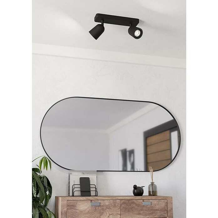 Eglo Led-plafondspot Camaldoli 2-voudig (l x b x h: 30 x 4,5 x 11,5 cm, Zwart) | BAUHAUS