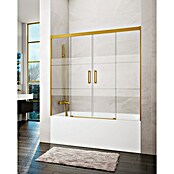 GME Mampara para bañera Basic Spazio (An x Al: 180 x 150 cm, Vidrio serigrafiado, Oro) | BAUHAUS