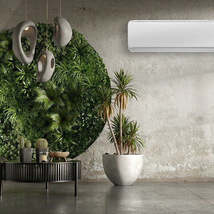 Inverterski klima-uređaj AZURI NaturaLux  (Snaga hlađenja: 7.100 W, Snaga grijanja: 6.300 W, 65 m² - 70 m²) | BAUHAUS