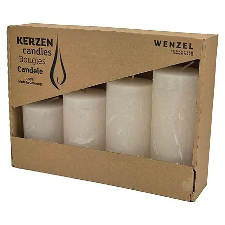 Stumpenkerzen-Set Rustic Safe