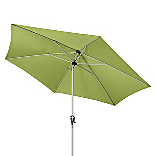 Doppler Active Okrugli suncobran za terasu Auto Tilt (Zelena, Pokrivanje promjera: 320 cm)