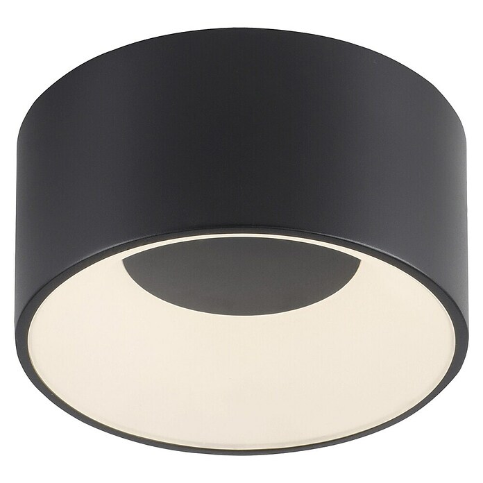 Plafón LED redondo Tanika (13 W, Ø x Al: 16 x 80 cm, Negro, Blanco cálido) | BAUHAUS