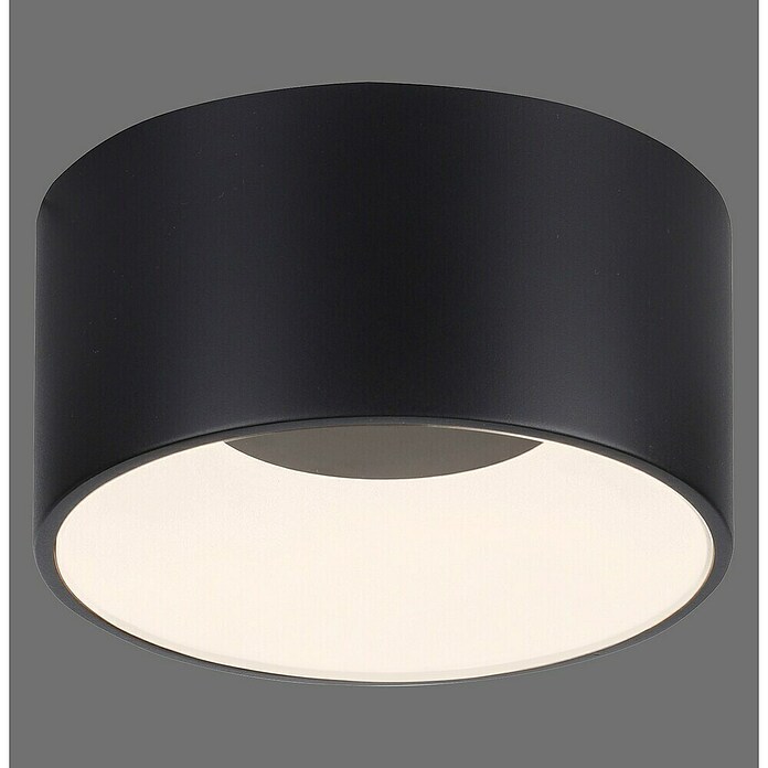 Plafón LED redondo Tanika (13 W, Ø x Al: 16 x 80 cm, Negro, Blanco cálido) | BAUHAUS