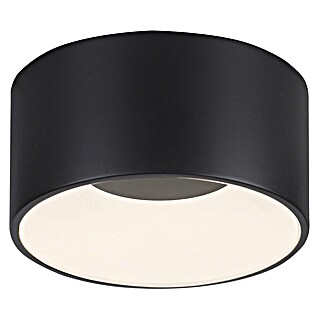 Plafón LED redondo Tanika (13 W, Ø x Al: 16 x 80 cm, Negro, Blanco cálido)