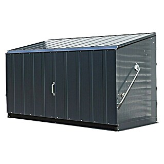Trimetals Garten-Aufbewahrungsbox Storeguard (L x B x H: 196 x 89 x 113 cm, Anthrazit, Stahl)