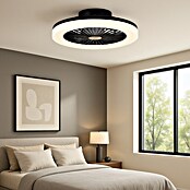 Brilliant Plafondventilator SIANO met LED verlichting (Zwart, 48 cm) | BAUHAUS