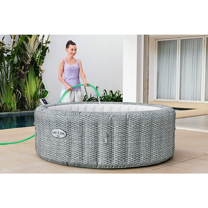 Bestway Lay-Z-Spa Prenosni masažni bazen Bali Smart AirJet™ 6  (Ø x V: 196 x 71 cm, 980 l) | Napihljivi masažni bazeni | Masažni bazeni | Bazeni | Vrt in prosti čas | Izdelki | BAUHAUS